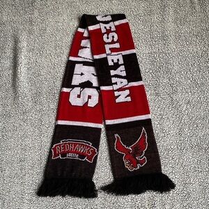 Wesleyan Red and Black Scarf